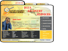 Tablet Screenshot of datalost.ca